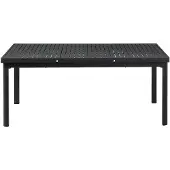 Vente-unique Uitschuifbare tuintafel NAURU van aluminium 180/240cm - Antraciet