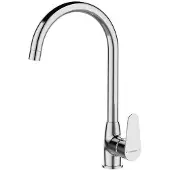 Kuchinox Fresno Keukenkraan U-vorm, Chroom, Eénhandig, Staand
