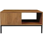 Starfurn Salontafel Madison - Vierkant Naturel Hout - 80x80x40cm