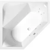 Polysan Floss Whirlpoolbad, 145x145x50cm, Active Hydro, chroom