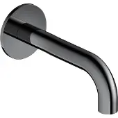 Hotbath Cobber CB095 Universele Uitloop - 15cm - Zwart Chroom - Messing - Kranen, Badkranen, Baduitlopen - 8718924076101