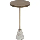 Atmosphera Salontafel, Salontafel hout marmer Neith BGE, bruin (35,5 x 69 cm)