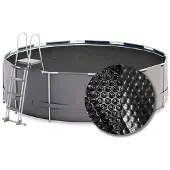W'eau Premium solar cover rond - 320 cm (zeilmaat 314) - Zwart