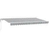 vidaXL Uitschuifbare luifel Antraciet 400 x 200 cm Stof