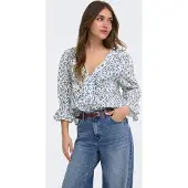 ONLY Blouse 'ONLCoralie' marine / navy / wit