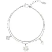 Yehwang Bloemenarmband - Zilverkleur