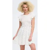 ONLY Jurk 'ONLDIONE' groen / wit