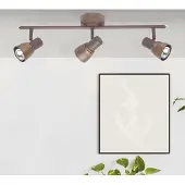 Brilliant Balkspot Lava oud koper 3-spots, Energieklasse A++
