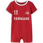Name it Denemarken Wereldkampioenschap Voetbal Baby Romper True Red Denmark