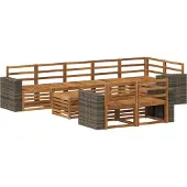 vidaXL Sofa-Sets Massief Acacia Hout