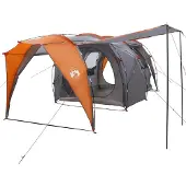 vidaXL Tunneltent 4-persoons Grijs en Oranje