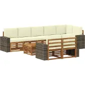 vidaXL Sofa-Sets Massief Acacia Hout