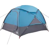 vidaXL Dometent met Verwijderbare Regenfly 4-persoons Blauw