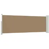 vidaXL Uittrekbaar Zijscherm 300 x 100 cm Polyester Rechthoekig Taupe