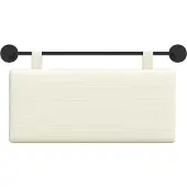 vidaXL Hangend hoofdbord Corduroy stof