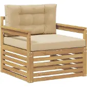 vidaXL Buitensofa Polyester Wit