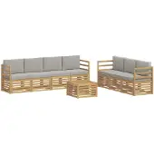 vidaXL Sofa-Sets Massief Acacia Hout
