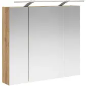 vidaXL Badkamerspiegelkast Ambachtelijk Eiken 80 x 14.5 x 70 cm