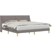 vidaXL Bedframe Effen met hoofdeinde verbindingplaat