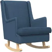 vidaXL Schommelstoel Blauw 62 x 80 x 85 cm Stof
