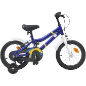 vidaXL Kinderfiets 16 Inch voor 4-6 jaar oud Blauw wit