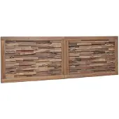 vidaXL Bed Hoofdbord Naturel Massief Teakhout