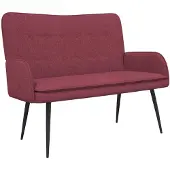 vidaXL 2-Zits Sofa Wijnrood 115 x 61 x 87 cm Stof