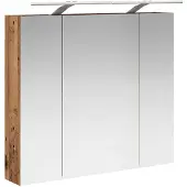 vidaXL Badkamerspiegelkast Oudhout 80 x 14.5 x 70 cm Bewerkt hout