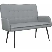 vidaXL 2-Zits Sofa Lichtgrijs 115 x 61 x 87 cm Stof