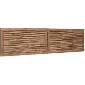 vidaXL Bed Hoofdbord Naturel Massief Teakhout