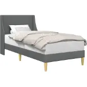 vidaXL Bedframe Effen met hoofdeinde verbindingplaat