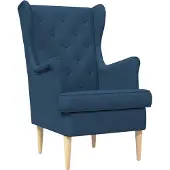 vidaXL Fauteuil Blauw Stof