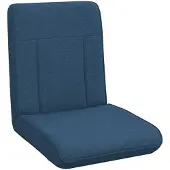 vidaXL Verstelbare vloostoel Blauw Stof