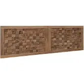 vidaXL Bed Hoofdbord Naturel Massief Teakhout