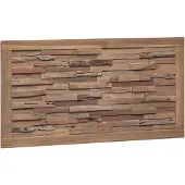 vidaXL Bed Hoofdbord Naturel Massief Teakhout