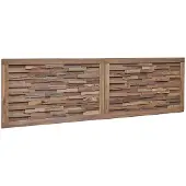 vidaXL Bed Hoofdbord Naturel Massief Teakhout