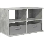 vidaXL TV-stand met lade Beton Grijs 79 x 40 x 48 cm