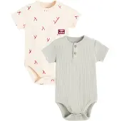 Cool Club Rompertje/body beige / grijs
