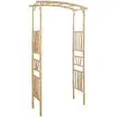 vidaXL Tuinboog Naturel 110 x 40 x 205 cm Bamboe