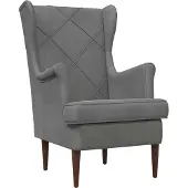 vidaXL Fauteuil Donkergrijs Fluweel