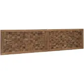 vidaXL Bed Hoofdbord Naturel Massief Teakhout