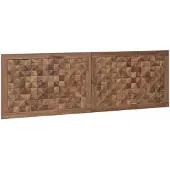 vidaXL Bed Hoofdbord Naturel Massief Teakhout