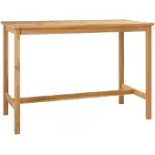 vidaXL Bartafel, natuurlijke stijl, 150 x 75 x 105 cm, massief teakhout