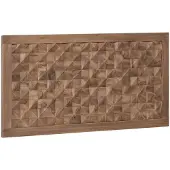 vidaXL Bed Hoofdbord Naturel Massief Teakhout