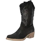 Salinyang Cowboylaarzen grijs / black denim