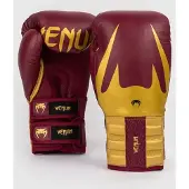 Venum Reverso Boxing Gloves - Cherry Red / Gold - 12oz