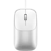 Satechi Slim LX Bekabeld Mouse – Stille Klikken voor Geluidsvrije Werkomgeving – Precisie Scrollwiel voor Nauwkeurige Bediening – Beoordeeld voor 3 Miljoen Klikken voor Langdurige Duurzaamheid - Grijs