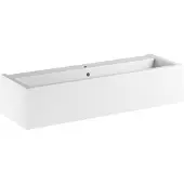 Kerasan Kanaal Keramische wastafel 120x40cm, wit