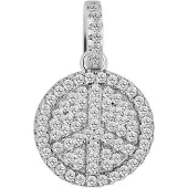 Akzent dames hanger "Sion" aus 925 Sterlingzilver, gerhodineerd, duurzaam