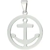 Akzent Unisex hanger "Nereus" zilver - modern & minimalistisch - anker